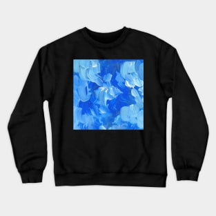 Bold Blue Brushstrokes Crewneck Sweatshirt